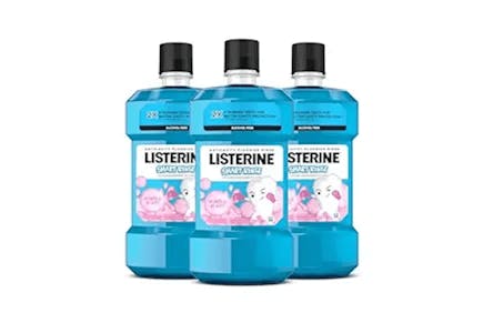 Listerine Kids' Anticavity Mouthwash 3-Pack