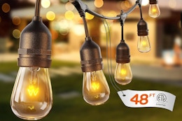 Outdoor String Lights, Only $12.99 for Amazon Prime Members (Reg. $36)  card image