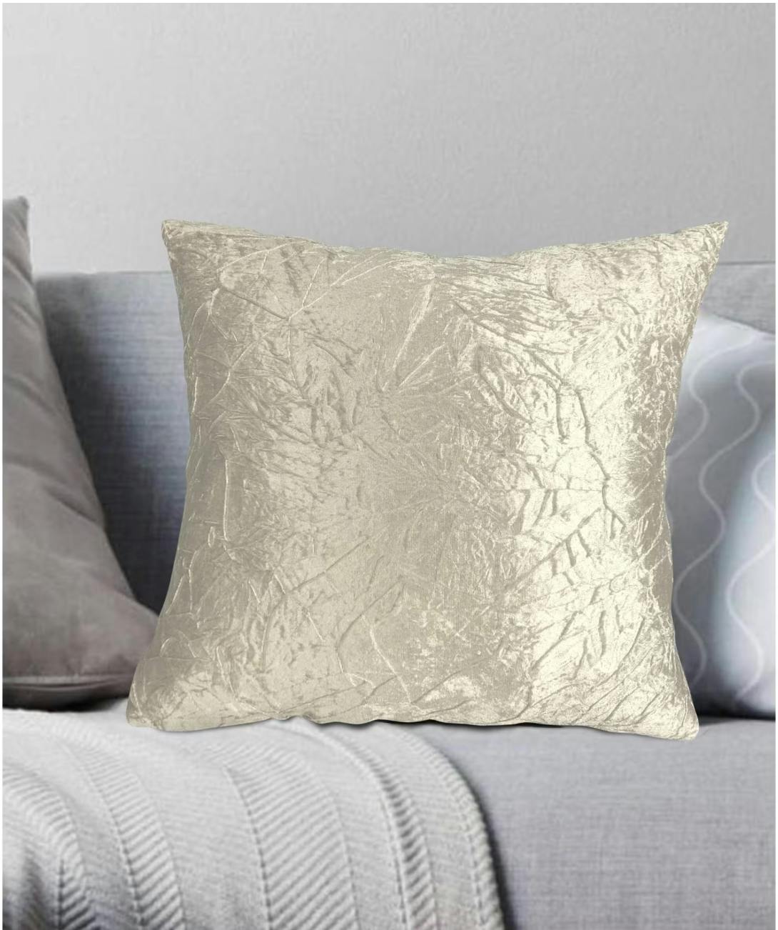 Crushed Velvet Throw Pillow