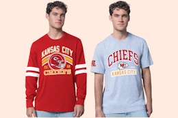 NFL Long and Short Sleeve T-shirt Set, Only $22 at QVC (Reg. $65) card image