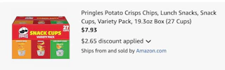 Pringles Amazon receipt