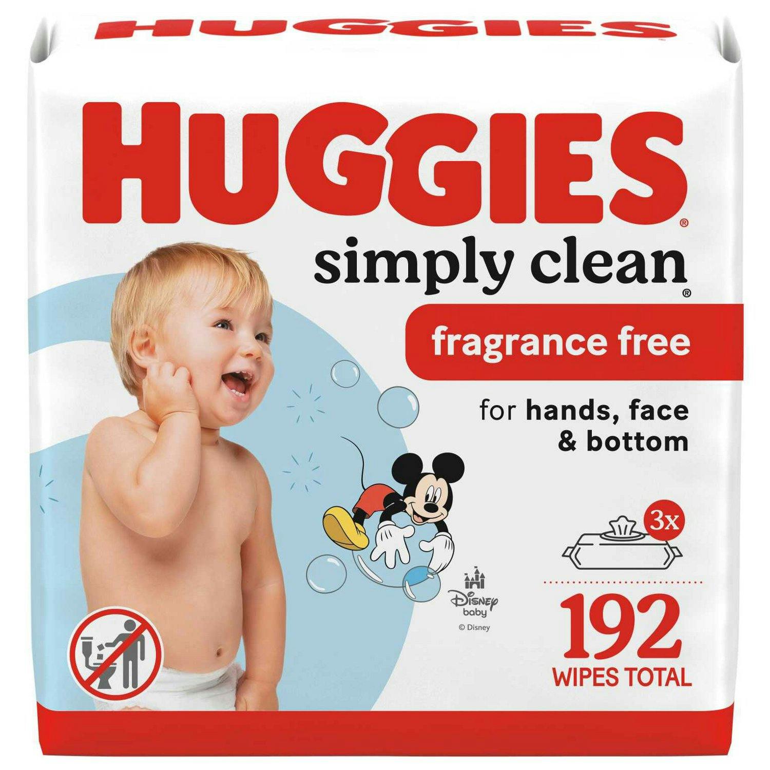 2 Huggies Baby Wipe Refill Packs