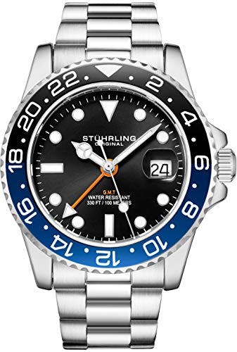 Men's Stainless Steel GMT Watch