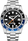 Men's Stainless Steel GMT Watch