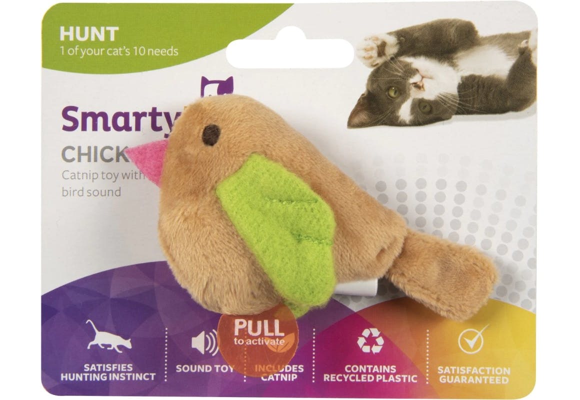 SmartKat Chickadee Bird-Sound Cat Toy