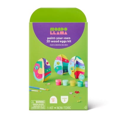 Mondo Llama Wood 3D Eggs Kit