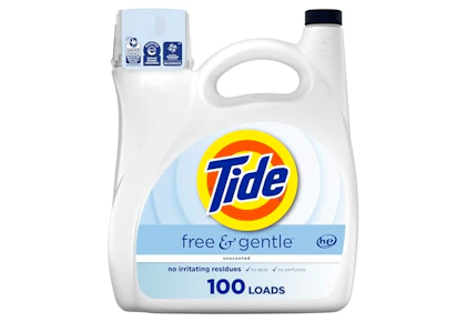 4 Tide Free & Gentle Detergents
