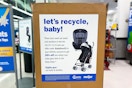 meijers car seat recycle box for the car seat trade in event