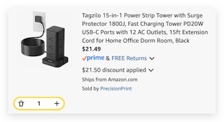 Tagzilo 15-in-1 Power Strip Tower with Surge Protector