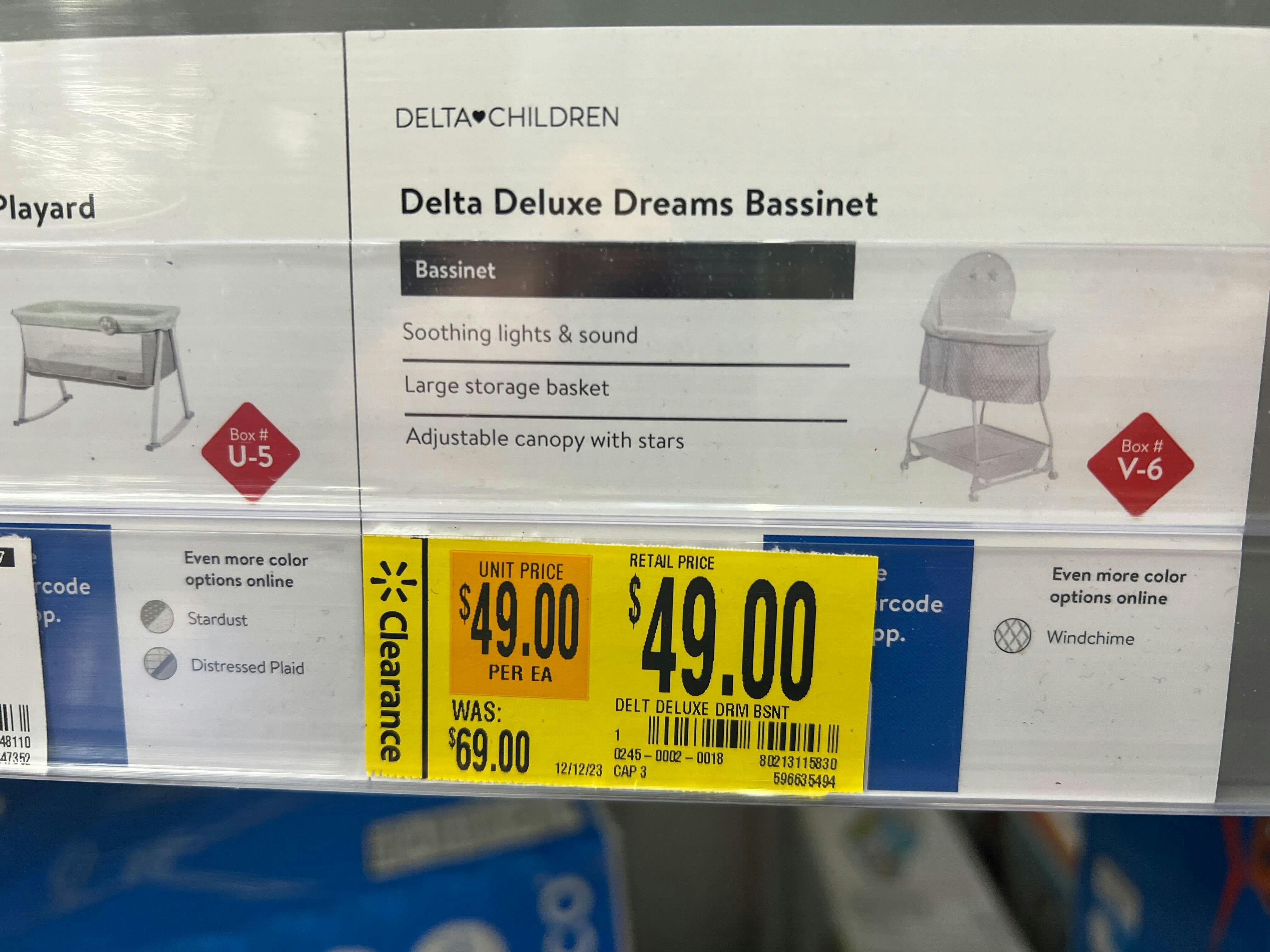 Walmart store baby clearance