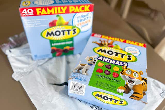 Mott's Fruit Snacks 40-Pack, as Low as $5.19 on Amazon ($0.13 Per Pack) card image