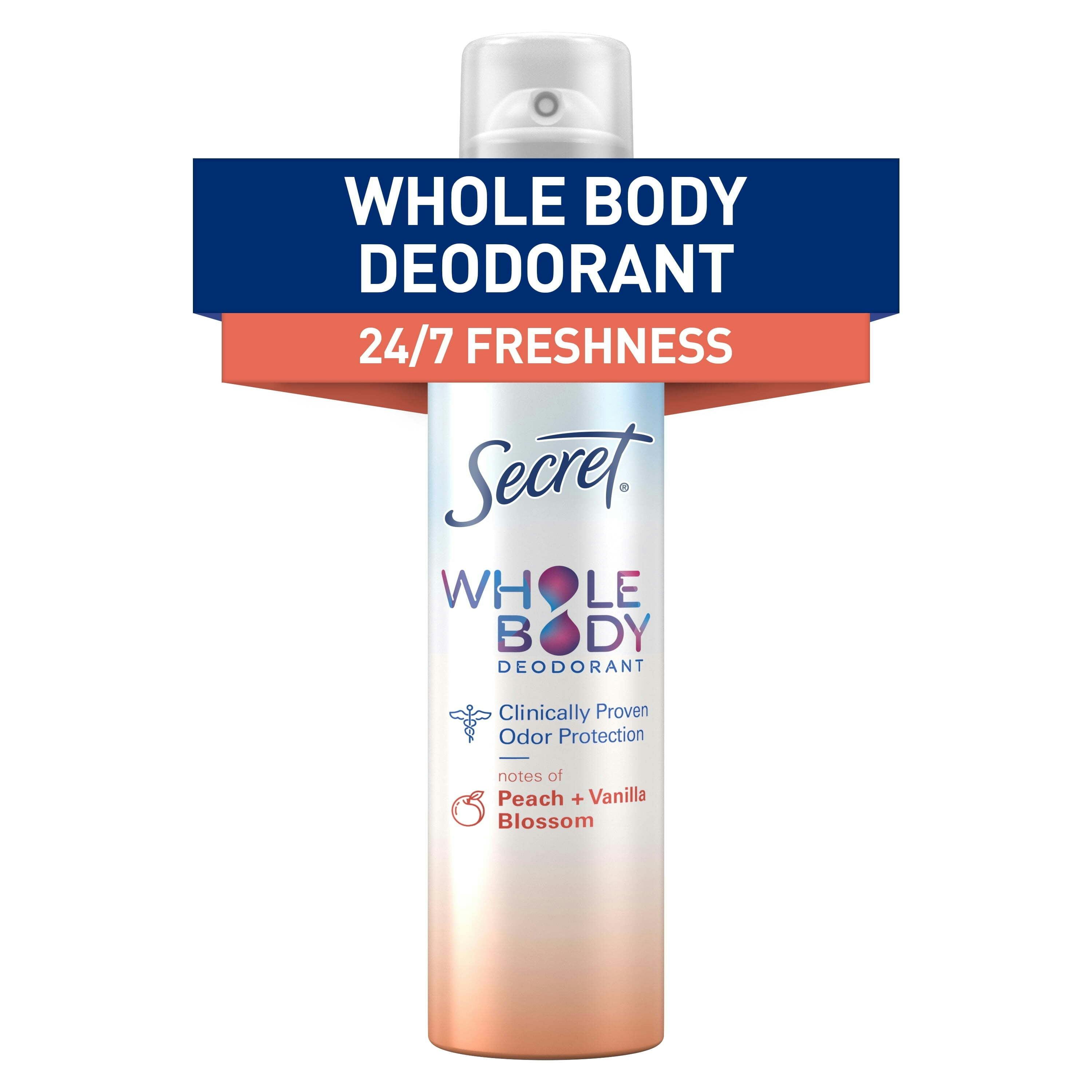 Secret Whole Body Deodorant Spray