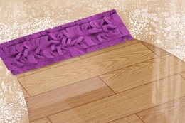 a mop refill pad on the floor