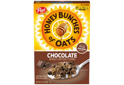 2 Honey Bunches of Oats Cereal Boxes