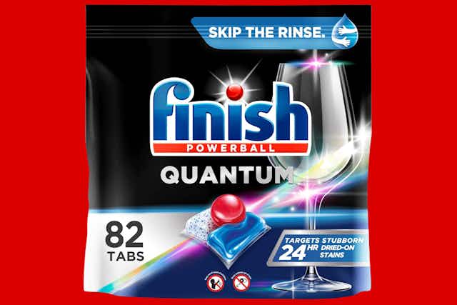 Finish Quantum Dishwasher Pods 82-Pack, as Low as $11.13 on Amazon card image