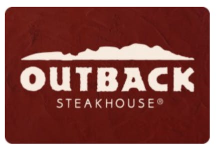 Outback Steakhouse Gift Card