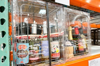 costco wine advent calendar in clear case