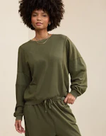 Aerie Unwind Waffle Long Sleeve Tee