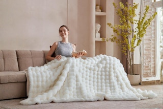 Ultra-Soft Faux Fur Throw Blanket B0D9CZNL9C