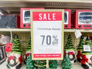 70% Clearance Christmas Sign at Hobby Lobby