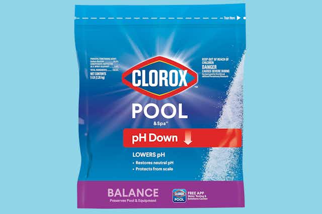Clorox Pool & Spa pH Down 5-Pound Bag, as Low as $8.66 on Amazon card image
