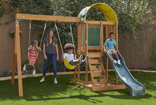 walmart kidkraft ainsley wooden swing set 2022 1650898447 1650898447