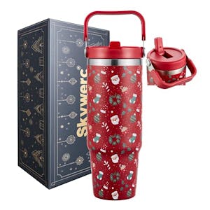 Christmas Tumbler With Handle