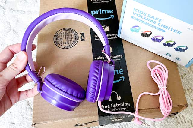 Kids' Wired Foldable Headphones, Only $10 on Amazon card image