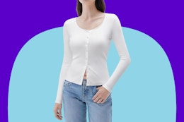 SUUKSESS Women Cotton Ribbed Long Sleeve Top.