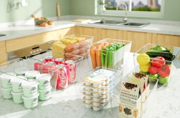 Clear Storage Bin 4-Pack, Only $12.49 on Amazon card image