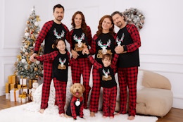 Walmart Christmas family matching pajama sets