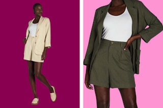 Walmart Time and Tru women's linen blend shorts