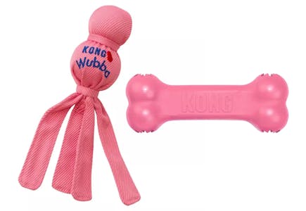 2 Pink Puppy Toys