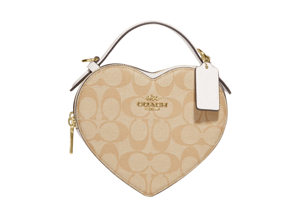 Coach Leather Heart Crossbody