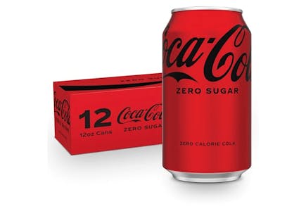 3 Coca-Cola Zero Soda 12-Packs