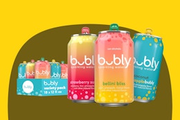 bubly Sparkling Water, 3 Flavor Variety Pack (Bellini, Strawberry Sunset, Coconut Pineapple)
