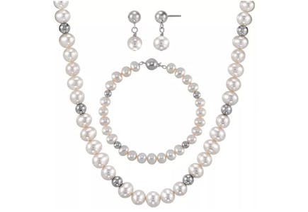Freshwater Cultured Pearl Jewelry Set