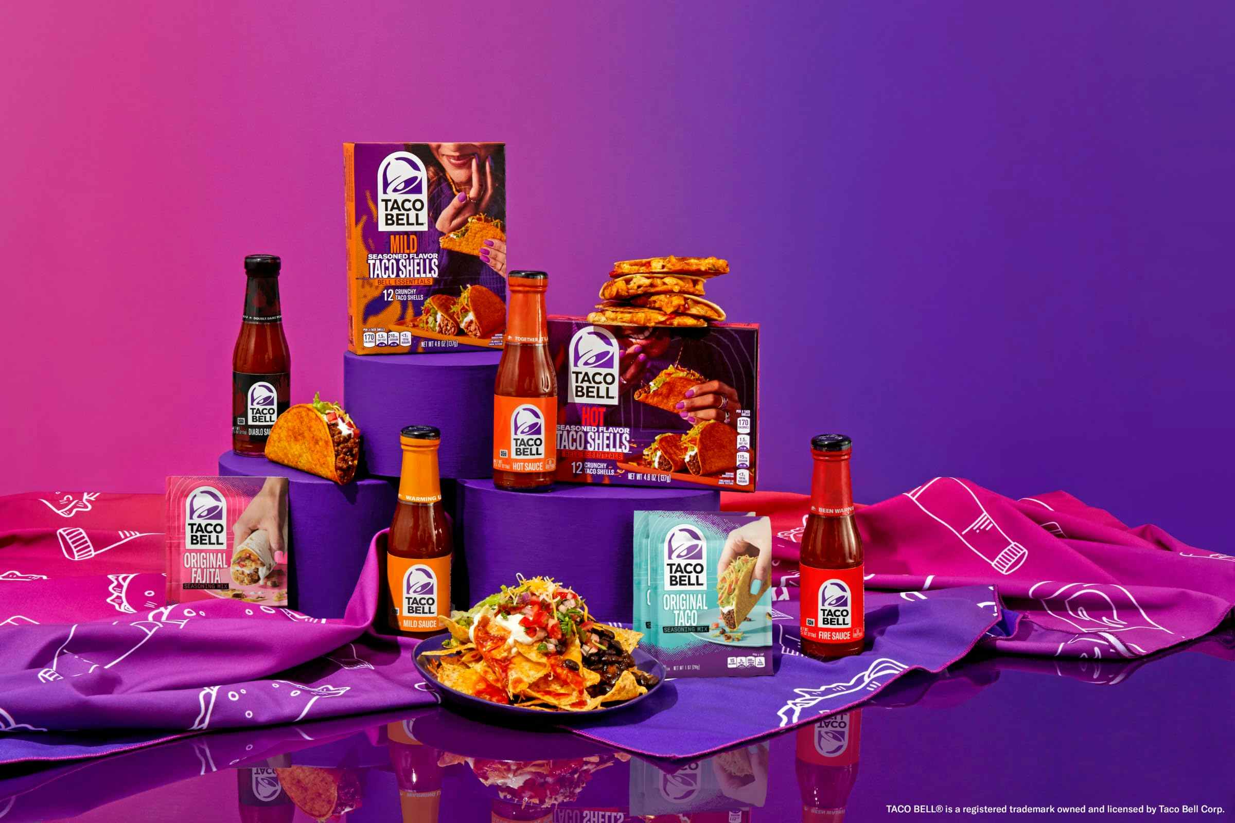 the contents of the Taco Bell SOS box