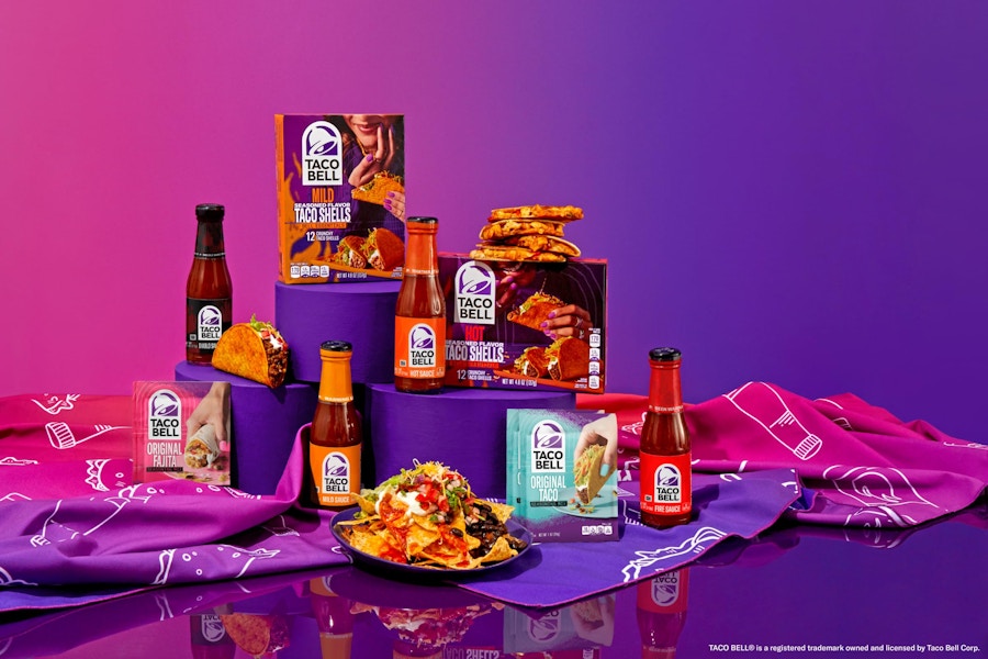 the contents of the Taco Bell SOS box