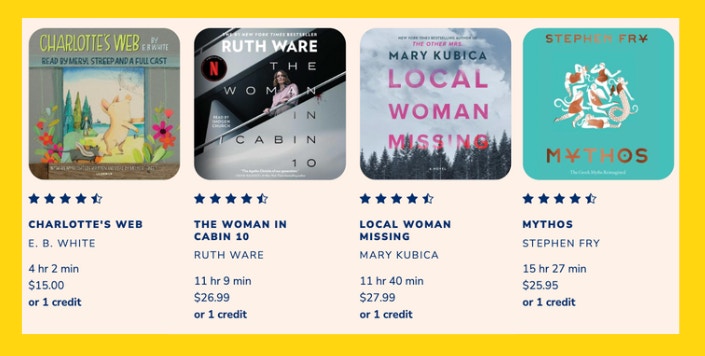 AudioBooks.com Cart Image