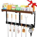 Broom and Mop Organizer