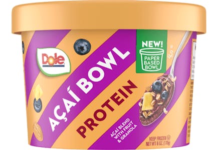 Dole Acai Protein Frozen Smoothie Bowl