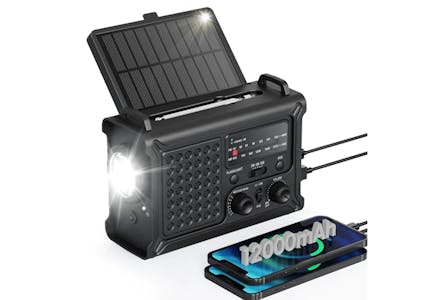 Emergency Radio, Alarm, and Charger