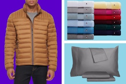 Macy's Can't Miss Deals: $20 Down-Alternative Comforter, $7 Holiday Blanket card image