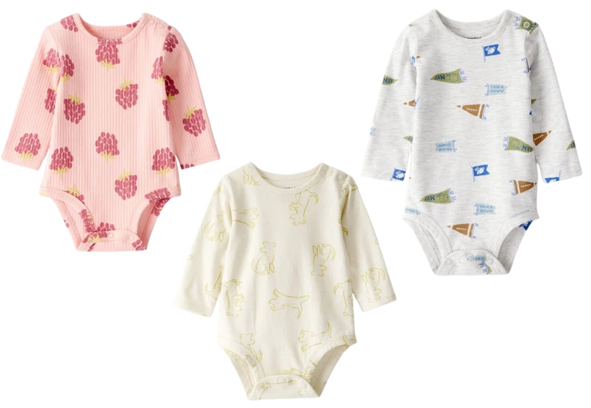 3 Carter's Baby Bodysuits