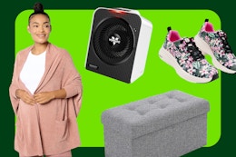 QVC Hot Clearance Deals: $22 Ottoman, $50 Barefoot Dreams Wrap (Reg. $178) card image