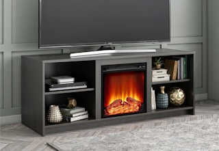 walmart mainstays fireplace tv stand