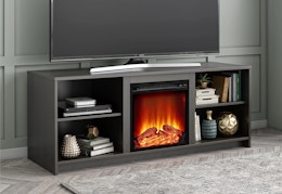 walmart mainstays fireplace tv stand