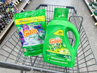 gain laundry care in walgreens cart