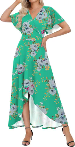 Women's V-Neck Maxi Dress
